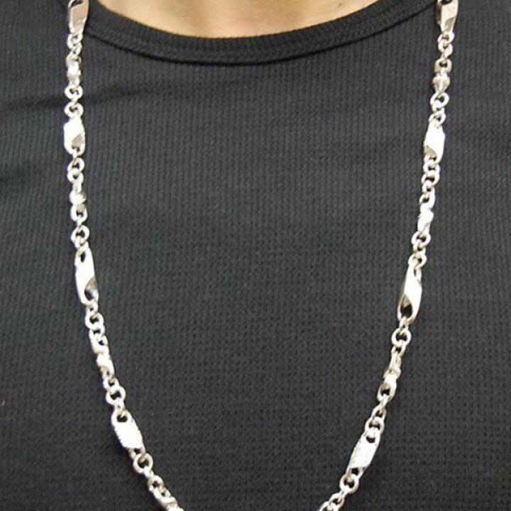 楽天市場】セール HIPHOPジュエリー メンズ ネックレス チェーン 75cm 