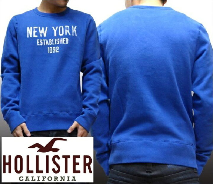 楽天市場 送料無料 セール 0種類の品揃え ホリスター メンズ スエット Hollister スウェット トレーナー New York ブルー インポート ブランド パーカー ファッション カジュアル Safari オーシャンズ 雑誌 掲載 アメカジ ストリート ウェア サーフ スタイル