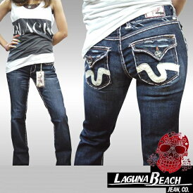 ラグナビーチ レディース デニム LAGUNA BEACH BOOTCUT LAGUNA ラインストーン ジーンズ パンツ インポート LA セレブ ファッション ブランド ロック サーフ スタイル セレカジ アメカジ safari サファリ オーシャンズ 掲載 トゥルーレリジョン 好きにも