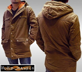 ヌーディージーンズ NUDIE JEANS メンズ コート ジャケット FREJ MOUNTAIN PARKA KHAKI ジーンズ ブランド セレブ ファッション サファリ掲載 NUDIEJEANS ヌーディー イタリア パンツ インポート イタカジ カジュアル ウェア セレカジ スタイル 正規 商品