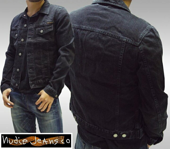 楽天市場 ヌーディージーンズ Nudie Jeans メンズ デニム ジャケット Perry Org Black Stone ブラック デニムジャケット ジーンズ ブランド セレブ ファッション サファリ掲載 Nudiejeans ヌーディー イタリア パンツ インポート イタカジ カジュアル ウェア セレカジ