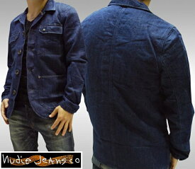 ヌーディージーンズ NUDIE JEANS メンズ ジャケット RICCO DARK HEMP デニム　ジャケット ボタン ジーンズ ブランド セレブ ファッション サファリ掲載 NUDIEJEANS ヌーディー イタリア パンツ インポート イタカジ カジュアル ウェア セレカジ スタイル 正規 商品