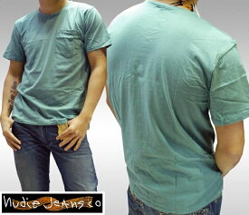 ヌーディージーンズ NUDIE JEANS メンズ Tシャツ ターコイズ 無地 プレーン ポケット 半袖 シャツ ジーンズ ブランド セレブ ファッション サファリ掲載 NUDIEJEANS ヌーディー イタリア パンツ インポート イタカジ カジュアル ウェア セレカジ スタイル 正規 商品