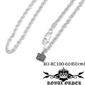 【在庫有り・即納】 ロイヤルオーダー シルバー ネックレス 真円 リンク チェーン Royal Order 1.00mm 60cm RO-RC100-60 メンズ レディース ジュエリー セレブ 愛用 LEON レオン SAFARI サファリ 掲載 インポート アクセサリー ブランド MALIBU マリブ プレゼントにも