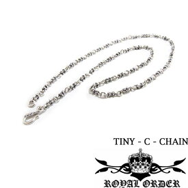 Royal Order ロイヤルオーダー シルバー ネックレス TINY -C- CHAIN 16インチ チェーン メンズ レディース ジュエリー LEON レオン SAFARI サファリ 掲載 インポート アクセサリー ブランド マリブ プレゼントにも