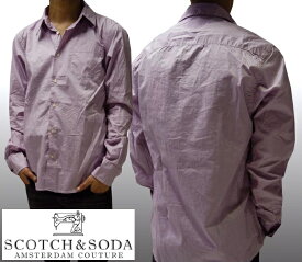 スコッチ&ソーダ スコッチアンドソーダ scotch&soda メンズ 長袖 シャツ ラベンダー テニスカフス トップス カジュアル サーフ セレブ ストリート ヨーロピアン ヴィンテージ Safari サファリ スタイル 掲載 ブランド 198