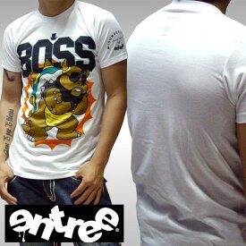 【送料無料】【セール】 Entree Lifestyle メンズ Tシャツ BOSS ホワイト エントリー ライフスタイル トップス インポート ストリート スタイル ニューヨーク ブルックリン ブランド HIPHOP bboy B-Boy ウェアー B系 服 ダンス ウェア アメカジ ヒップホップ ファッション