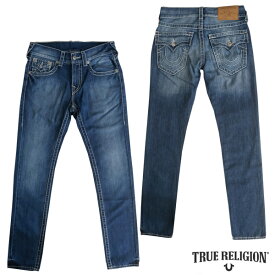 【送料無料】【セール】 トゥルーレリジョン デニム メンズ TRUE RELIGION SKINNY FLAP BIG T EMRL スキニー 白ステッチ インポート 海外 LAセレブ 愛用 ハイブランド ファッション カジュアル セレブ プレミアム ジーンズ ブランド ウェア サーフ スタイル 正規 商品