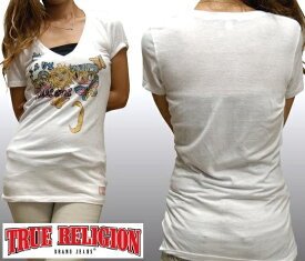 トゥルーレリジョン レディース Tシャツ 【200種類の品揃え】 TRUE RELIGION LOVE BUS ホワイト ラインストーン トップス インポート 海外 LAセレブ 着用 ハイブランド サファリ セレカジ カジュアル ファッション 雑誌 掲載 プレミアム ブランド サーフ スタイル セール