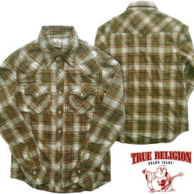 トゥルーレリジョン メンズ TRUE RELIGION コットン 長袖 シャツ FLANNEL WESTERN SHASTA セレブ 愛用 ブランド ファッション アメカジ インポート カジュアル ヴィンテージ スタイル 正規 商品