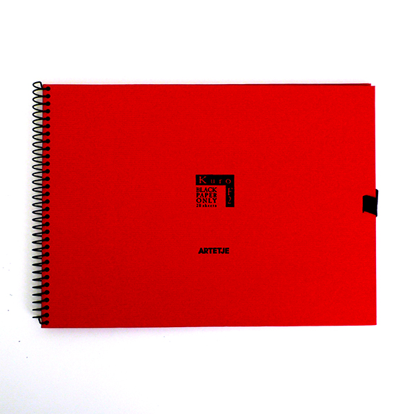 ■黒い紙のスケッチブック■カラーペーパーブックアルテージュ Kuro F2サイズ 2冊までメール便対応 流行のアイテム 192×264mm 商品