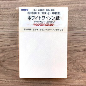 ミューズ ポストカード ホワイトワトソン 紙超特厚口（300g）30枚入り ハガキ 無地