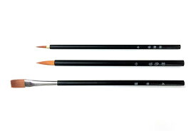 ポスターカラー、アクリルガッシュに学校教材用に最適教材用デザイン筆3本セット