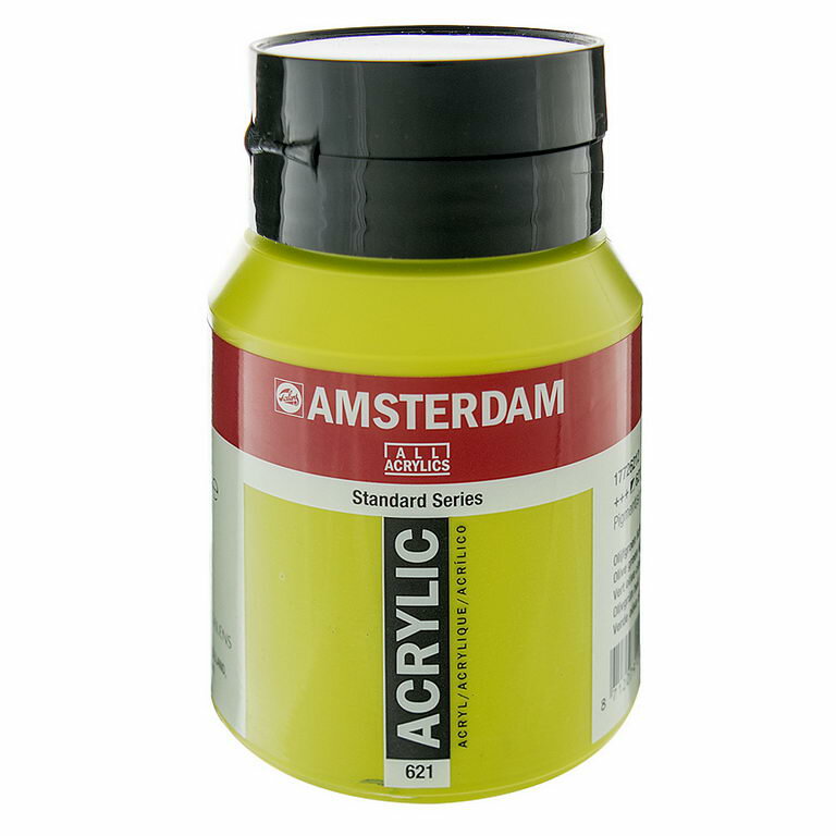 アムステルダムアクリリック オリーブグリーンライト 500ml 大容量 大サイズ