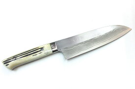 佐治武士 三徳包丁 鍛造包丁 青紙スーパーダマスカス鋼 Takeshi Saji Aogami Super Damascus Steel Santoku Kitchen knife