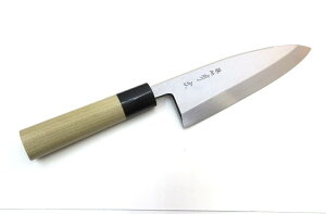 zn L on 165mm  2 Aritsugu Deba Kitchen Knife 16.5cm Shirogami #2 carbon steel