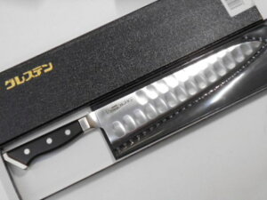 �O���X�e�� ����(�m�) 24�Z���` �E�݂��� �X�e�����X�| Glestain Kitchen knife 24cm (Dimples) Stainless Steel