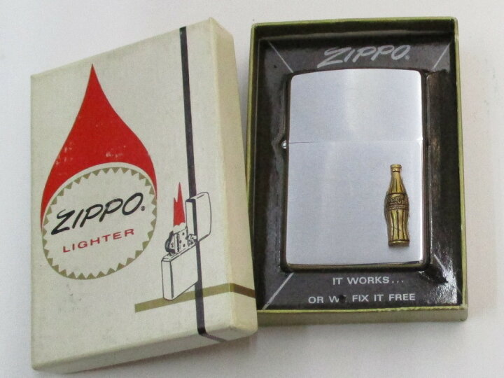 楽天市場】ビンテージZippo Coca Cola コカコーラ バッジ貼り 1977年製 