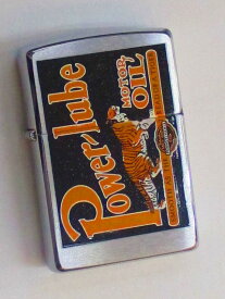 虎 トラ タイガー パワールーベ・モーターオイル ブラッシュZippo 2000年11月製 未使用 (Z-241)