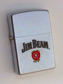バーボンウイスキー ジムビーム サテンクロームZippo 2000年2月製 未使用 (Z-087) JIM BEAM