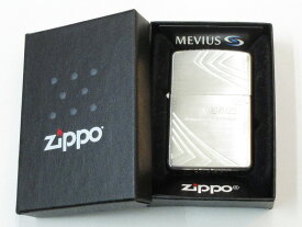 MEVIUS メビウス ラスターエッチ加工 シルバー仕上げZippo 2014年4月製 未使用 箱付き (A-659) 煙草 JT 日本 たばこ