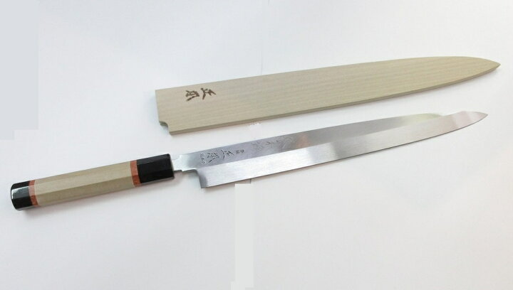 楽天市場】正本総本店 本焼青鋼 柳刃 刺身包丁 青紙一号鋼 300mm 1尺  