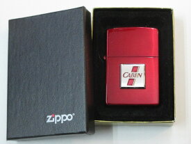 CABIN キャビン バッジ貼り レッドコーティングZippo 2000年11月製 未使用 (ZA-17) JT日本たばこ