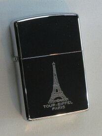 エッフェル塔 パリ (フランス) ラスターエッチ加工 ポリッシュZippo 1994年1月製 未使用 (Z-352) EIFFEL TOWER