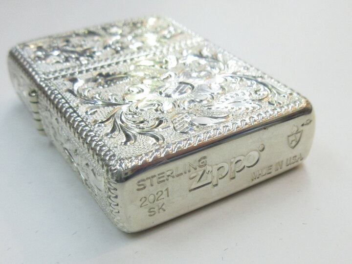 楽天市場】シルバーキング スターリングシルバー アーマーケースZippo 