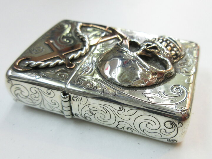 楽天市場】シルバーキング スターリングシルバー アーマーケースZippo 