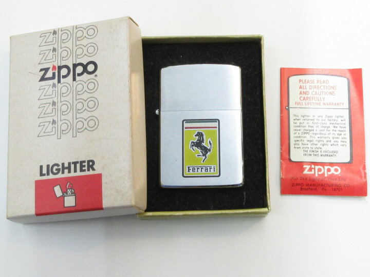 楽天市場】ビンテージZippo Ferrari フェラーリ 1981年製 未使用 箱 