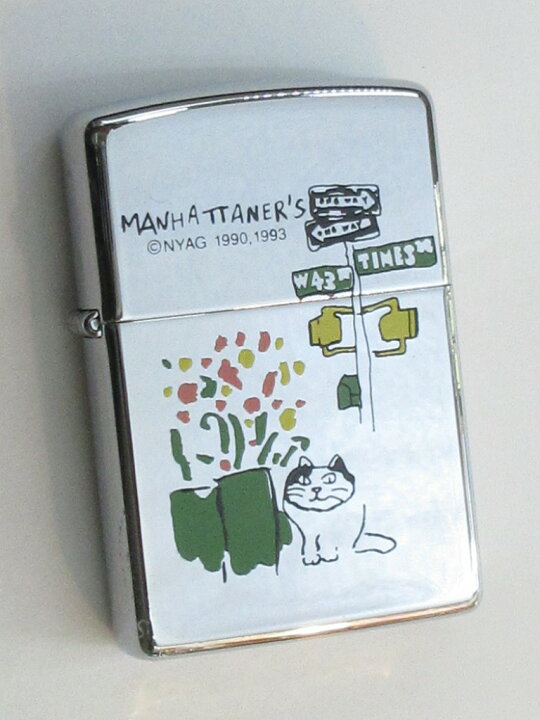 楽天市場】マンハッタナーズ 花壇とネコ 猫 ネコ Cat ポリッシュZippo 