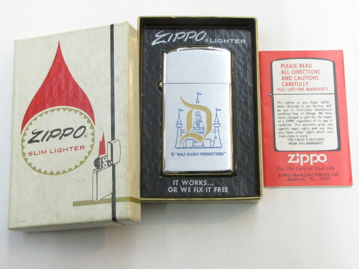 楽天市場】ビンテージZippo ディズニー シンデレラ城 スリムサイズ 