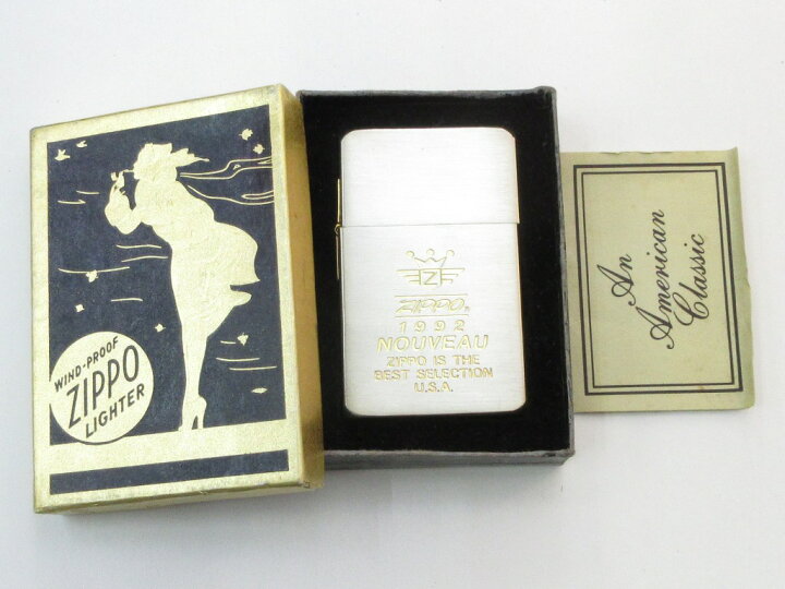 楽天市場】ヌーボー Zippo ブラッシュ仕上げ ヌーボーロゴマーク 側面 