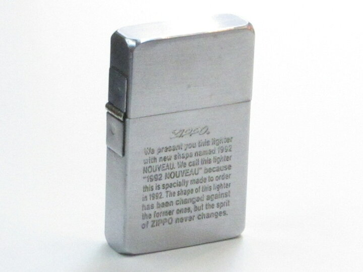 楽天市場】ヌーボー Zippo ヌーボーモデルの由来 ブラッシュ仕上げ 