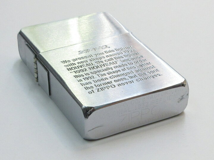 楽天市場】ヌーボー Zippo ヌーボーモデルの由来 ブラッシュ仕上げ 