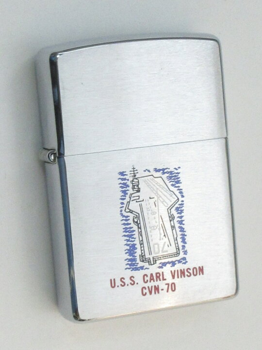 楽天市場】原子力空母 カール ビンソン 両面加工 ブラッシュZippo 2001 