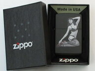 セクシーガールシリーズ ブラックマットZippo 2025年2月製 未使用 箱付き (L-30)
