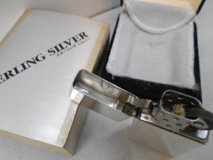 楽天市場】純銀 スターリングシルバースリム Zippo 2005年製 Sterling 