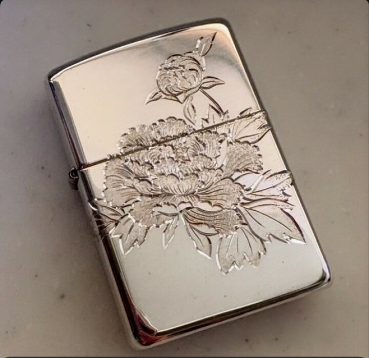 楽天市場】スターリングシルバーZippo 純銀製 江戸彫金師 Atelier du 