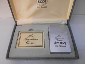 1932ファーストレプリカの最初期バージョン 1988年製　箱も平置き Zippo 1988年＊月製ほぼ未使用クラス (B-03)