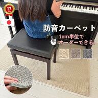 ピアノサイズも大きなサイズも作れる サンゲツ 防音カーペット 遮音等級LL35 防音マット 1cm単位でサイズ…