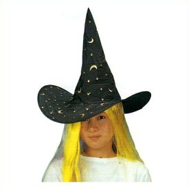 コスプレ　変装グッズ　魔女のプリントハット　アイコ