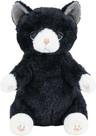 ポージーズ　クロネコ　全高約16cm　ポーズがとれる表情豊かなマスコット　かわいいネコグッズ