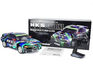 �y���������z�@HiTEC CARISMA 1/8 M48S HKS �X�J�C���C��GT-R�iBNR32�jGr.A���[�V���O�J�[ �d��R/C RTR�Z�b�g 91368