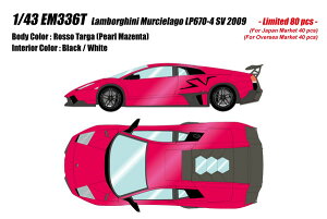 �y���������z�@EIDOLON 1/43 �����{���M�[�j �����V�G���S LP670-4 SV 2009 ���b�\�^���K �����i�~�j�J�[ EM336T