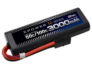HiTEC XPOWER R-SPEC Li-Po 7.4V 3000mAh 50C/100C ^~^CvRlN^[ R/Cpobe[ XPR3000-RT-B