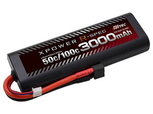 HiTEC XPOWER R-SPEC Li-Po 7.4V 3000mAh 50C/100C T^fB[YRlN^[ R/Cpobe[ XPR3000-RD-B