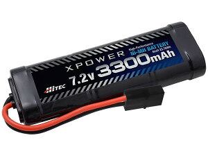 HiTEC XPOWER Ni-MH 7.2V 3300mAh ^~^CvRlN^[ R/Cpobe[ XP3300-ND-B
