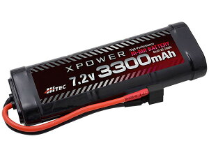 HiTEC XPOWER Ni-MH 7.2V 3300mAh T^fB[YRlN^[ R/Cpobe[ XP3300-ND-B